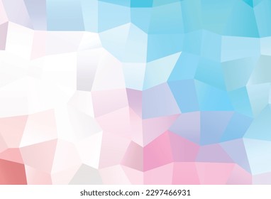 Light Blue, Red vector shining triangular template. Colorful illustration in abstract style with gradient. Triangular pattern for your business design.