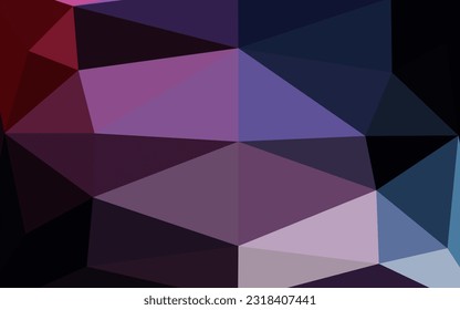 Light Blue, Red vector shining triangular background. Colorful illustration in abstract style with gradient. Completely new template for your business design.