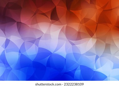 Light Blue, Red vector shining triangular backdrop. Colorful illustration in polygonal style with gradient. Polygonal design for your web site.