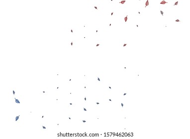 Light Blue, Red vector sketch background. Brand new colorful illustration in modern style with leaves. The template for background of cell phones.