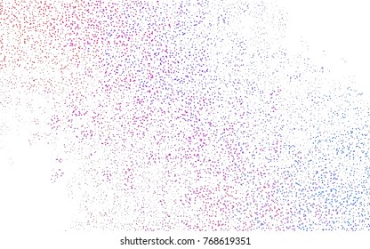 Light Blue, Red vector of small triangles on white background. Illustration of abstract texture of triangles. Pattern design for banner, poster, cover.