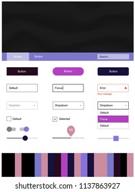 Light Blue, Red vector style guide with bent lines. Colorful abstract illustration with gradient lines. This sample is for your landing page.