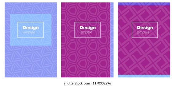 Light Blue, Red vector style guide for notepads. Modern abstract design concept with colorful gradient. Pattern for leaflets, booklets.