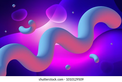 Light Blue, Red vector template with lava shapes. Shining crooked illustration in memphis style. Memphis design for your web site.