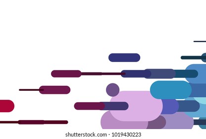 Light Blue, Red vector template with repeated sticks. Glitter abstract illustration with colored sticks. The pattern can be used for websites.