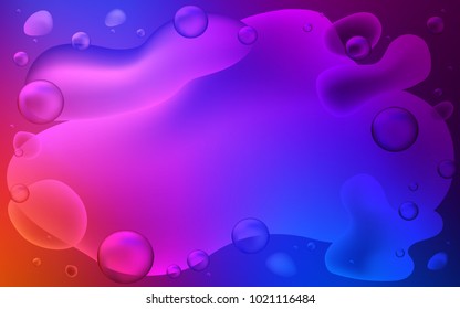 Light Blue, Red vector template with bent ribbons. Shining illustration, which consist of blurred lines, circles. A new texture for your  ad, booklets, leaflets.