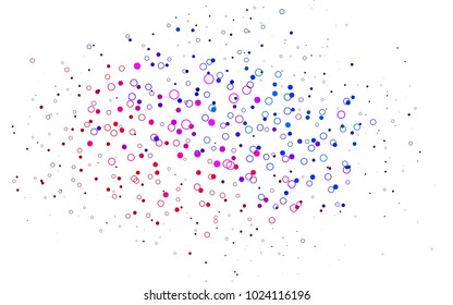 Light Blue, Red vector  template with circles. Modern abstract illustration with colorful water drops. The pattern can be used for aqua ad, booklets.