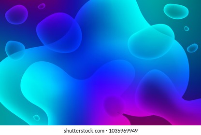 Light Blue, Red vector template with bubble shapes. A vague circumflex abstract illustration with gradient. Textured wave pattern for backgrounds.