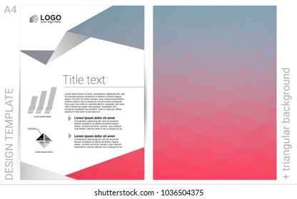 Light Blue, Red vector  template for landing pages. Glitter abstract design concept with text box. The pattern can be used for any ad, booklets.