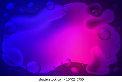 Light Blue, Red vector template with bubble shapes. A vague circumflex abstract illustration with gradient. New composition for your brand book.