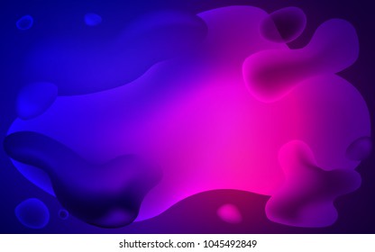 Light Blue, Red vector template with liquid shapes. A vague circumflex abstract illustration with gradient. The elegant pattern for brand book.