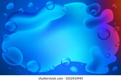 Light Blue, Red vector template with lava shapes. A completely new color illustration in memphis style. A new texture for your  ad, booklets, leaflets.