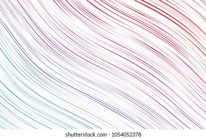 Light Blue, Red vector template with bent ribbons. Colorful illustration in abstract marble style with gradient. The best blurred design for your business.