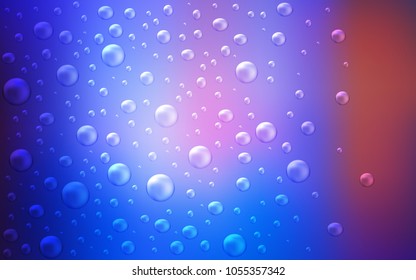 Light Blue, Red vector template with circles. Beautiful colored illustration with blurred circles in nature style. The pattern can be used for aqua ad, booklets.