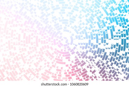 Light Blue, Red vector template with bent ribbons. A vague circumflex abstract illustration with gradient. A completely new marble design for your business.