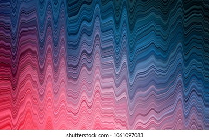 Light Blue, Red vector template with abstract lines. A sample with blurred bubble shapes. Pattern for your business design.