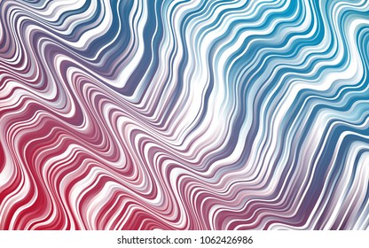 Light Blue, Red vector template with bubble shapes. Creative illustration in halftone marble style with gradient. Textured wave pattern for backgrounds.