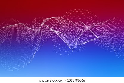 Light Blue, Red vector template with circles. Illustration with set of shining colorful abstract circles. The pattern can be used for aqua ad, booklets.