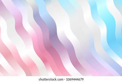 Light Blue, Red vector template with liquid shapes. Blurred geometric sample with gradient bubbles.  A new texture for your  ad, booklets, leaflets.