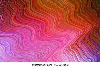 Light Blue, Red vector template with bent lines. Colorful illustration in abstract memphis style with gradient. The best blurred design for your business.