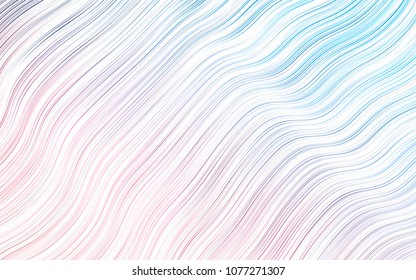Light Blue, Red vector template with lava shapes. Shining crooked illustration in marble style. New composition for your brand book.