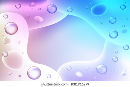 Light Blue, Red vector template with bent ribbons. Glitter abstract illustration with wry lines. Pattern for your business design.