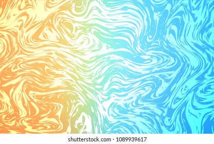 Light Blue, Red vector template with liquid shapes. Shining crooked illustration in marble style. Textured wave pattern for backgrounds.