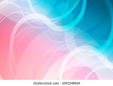 Light Blue, Red vector template with abstract lines. Geometric illustration in marble style with gradient.  A completely new marble design for your business.