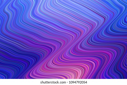 Light Blue, Red vector template with lava shapes. Shining illustration, which consist of blurred lines, circles. New composition for your brand book.