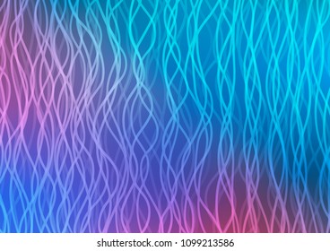 Light Blue, Red vector template with bent lines. Brand new colored illustration in marble style with gradient. A completely new template for your business design.
