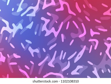 Light Blue, Red vector template with lines, ovals. A vague circumflex abstract illustration with gradient. Pattern for your business design.