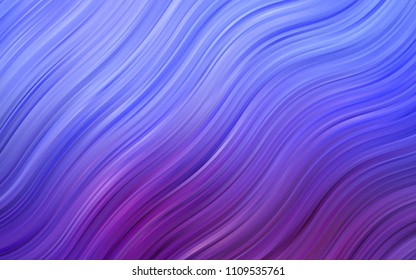 Light Blue, Red vector template with bent ribbons. An elegant bright illustration with gradient. Pattern for your business design.