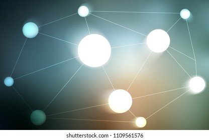 Light Blue, Red vector template with circles, triangles. Modern abstract colorful illustration with spheres and lines. Pattern can be used for beautiful websites.