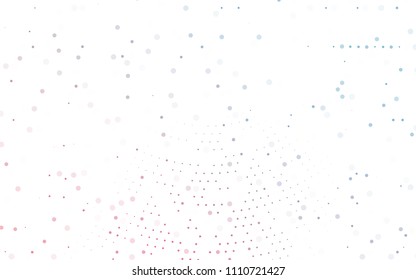 Light Blue, Red vector  template with circles. Modern abstract illustration with colorful water drops. New design for ad, poster, banner of your website.