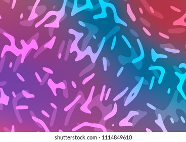 Light Blue, Red vector template with bubble shapes. Modern gradient abstract illustration with bandy lines. The best blurred design for your business.