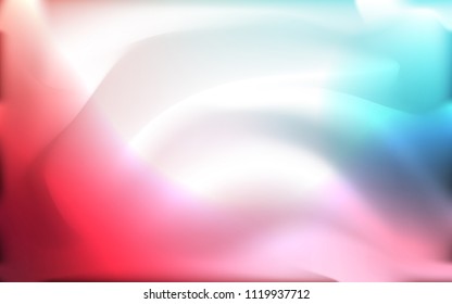 Light Blue, Red vector template with bent lines. Shining illustration, which consist of blurred lines, circles. A completely new memphis design for your business.