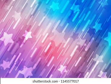 Light Blue, Red vector template with repeated sticks. Blurred decorative design in simple style with lines. The template can be used as a background.