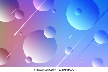 Light Blue, Red vector template with circles. Illustration with set of shining colorful abstract circles. Pattern can be used for beautiful websites.