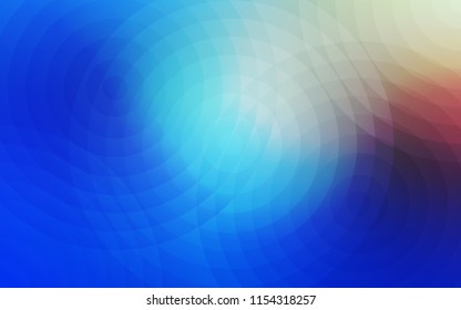 Light Blue, Red vector template with circles. Beautiful colored illustration with blurred circles in nature style. Beautiful design for your business advert.