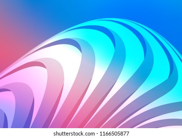 Light Blue, Red vector template with repeated sticks. Glitter abstract illustration with colored sticks. The template can be used as a background.
