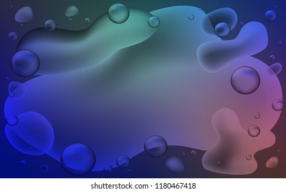 Light Blue, Red vector template with bent ribbons. Colorful abstract illustration with gradient lines. A completely new template for your business design.