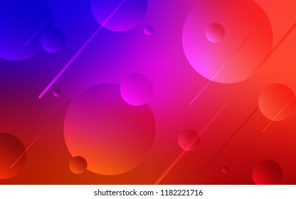 Light Blue, Red vector template with circles. Beautiful colored illustration with blurred circles in nature style. Pattern can be used for beautiful websites.