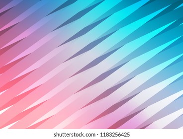 Light Blue, Red vector template with repeated sticks. Lines on blurred abstract background with gradient. The pattern can be used for busines ad, booklets, leaflets