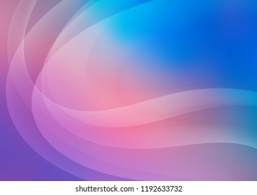 Light Blue, Red vector template with lava shapes. A sample with blurred bubble shapes. New composition for your brand book.