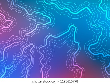 Light Blue, Red vector template with lines, ovals. Geometric illustration in marble style with gradient.  Brand new design for your ads, poster, banner.