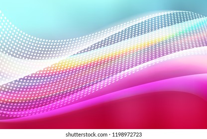 Light Blue, Red vector template with circles, triangles. Illustration with set of colorful abstract circles and lines. Trendy design for wallpaper, fabric makers.