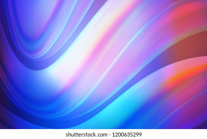 Light Blue, Red vector template with lines, ovals. Colorful abstract illustration with gradient lines. A completely new memphis design for your business.