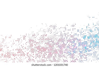 Light Blue, Red vector template with circles. Blurred bubbles on abstract background with colorful gradient. Pattern for beautiful websites.