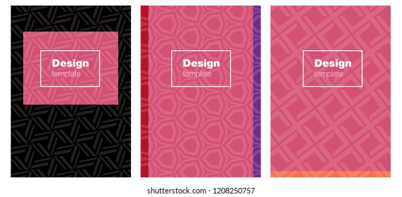 Light Blue, Red vector template for journals. Booklet with textbox on colorful abstract background. Design for cover of books, notepads.