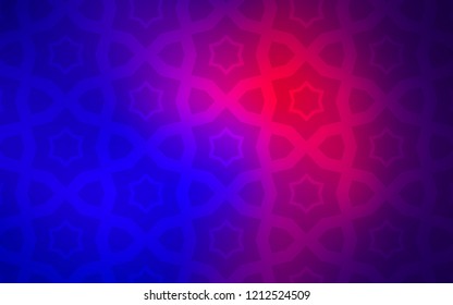 Light Blue, Red vector template with sky stars. Decorative illustration with stars on abstract template. Pattern for new year ad, booklets.